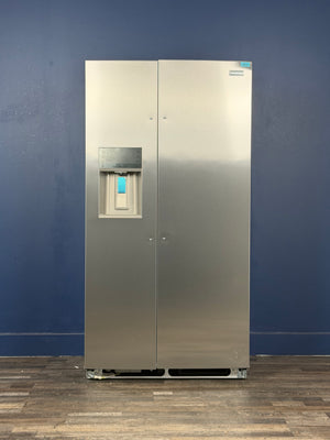 Frigidaire - Gallery 36 in. 22.3 cu. ft. Counter Depth Side-by-Side Refrigerator in Smudge-Proof Stainless Steel, ENERGY STAR