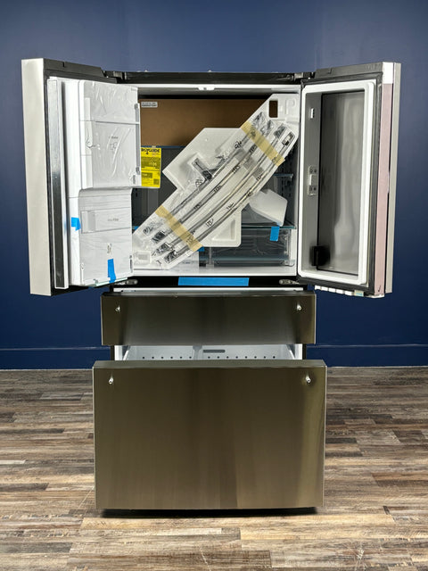 GE Profile - Profile 27.9 cu. ft. Smart 4-Door French Door Refrigerator with Door-in-Door in Fingerprint Resistant Stainless Steel