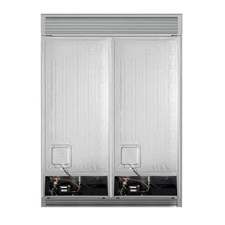 Forno Maderno 2-28-Inch Wide Convertible Refrigerator/Freezer in White, Decorative Trim, 27.2 cu.ft, 84-Inch High, ENERGY STAR Certified