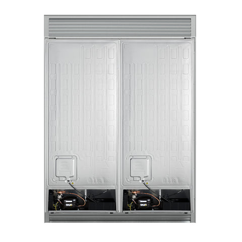 Forno Maderno 2-28-Inch Wide Convertible Refrigerator/Freezer in White, Decorative Trim, 27.2 cu.ft, 84-Inch High, ENERGY STAR Certified