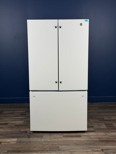 GE - 27 cu. ft. French Door Refrigerator in White with Internal Dispenser, ENERGY STAR