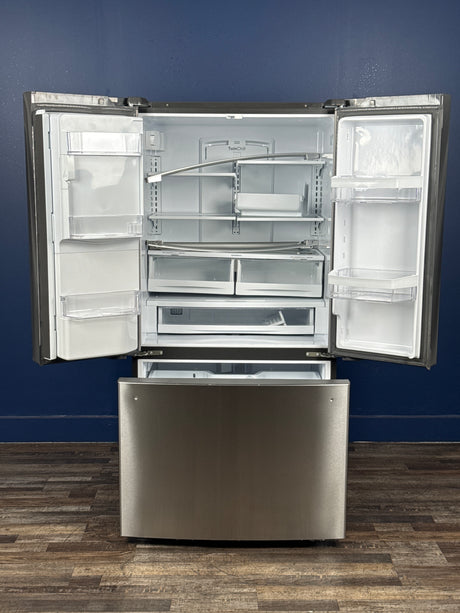 GE - 22.1 cu. ft. French Door Refrigerator in Fingerprint Resistant Stainless Steel, Counter Depth and ENERGY STAR