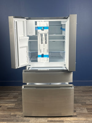 Frigidaire - 36 in. 26 cu. ft. Standard-Depth 4-Door French Door Refrigerator in Fingerprint-Resistant Stainless Steel Look