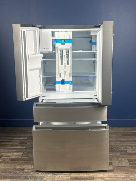 Frigidaire - 36 in. 26 cu. ft. Standard-Depth 4-Door French Door Refrigerator in Fingerprint-Resistant Stainless Steel Look