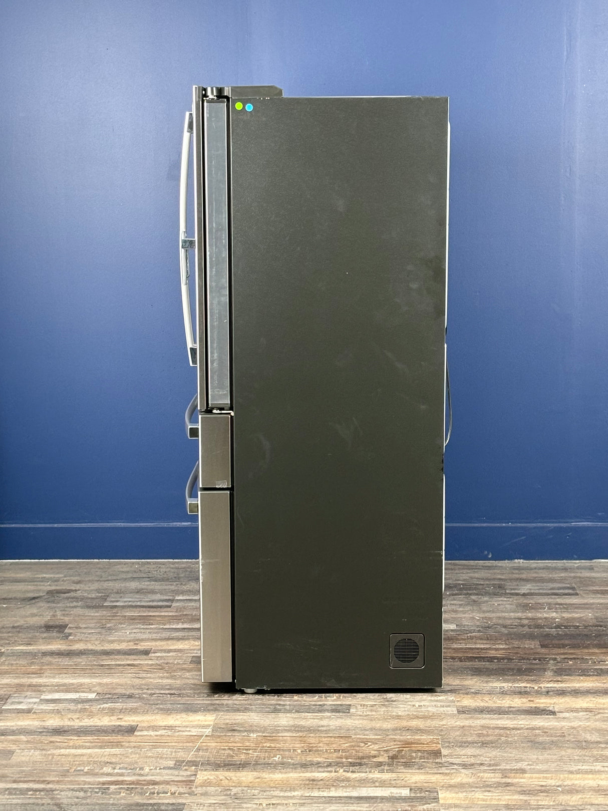 GE Profile - 36 in. 23.3 cu. ft. Smart Counter-Depth Fingerprint Resistant 4-Door French-Door Refrigerator with Door In Door