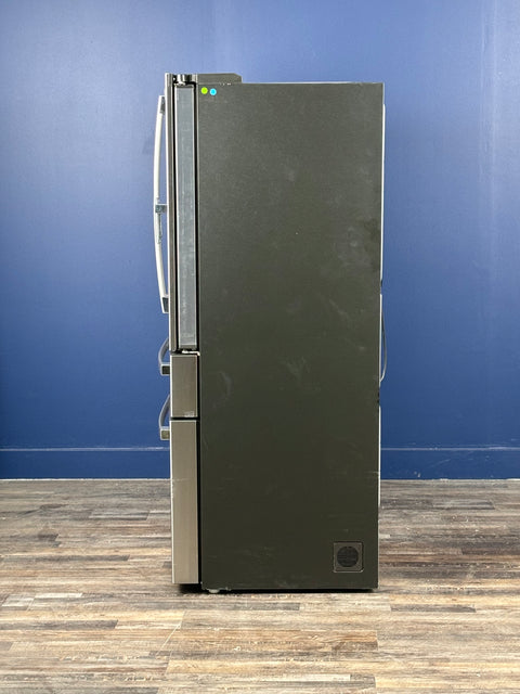 GE Profile - 36 in. 23.3 cu. ft. Smart Counter-Depth Fingerprint Resistant 4-Door French-Door Refrigerator with Door In Door