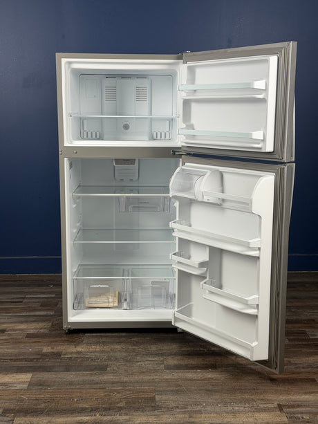 Whirlpool - 18.2 cu. ft. Top Freezer Refrigerator in Monochromatic Stainless Steel
