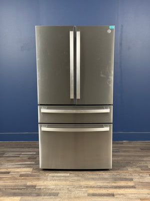 GE Profile - Profile 29 cu. ft. Smart 4-Door French-Door Refrigerator Stainless Steel w/Door in Door, Dual-Dispense AutoFill Pitcher
