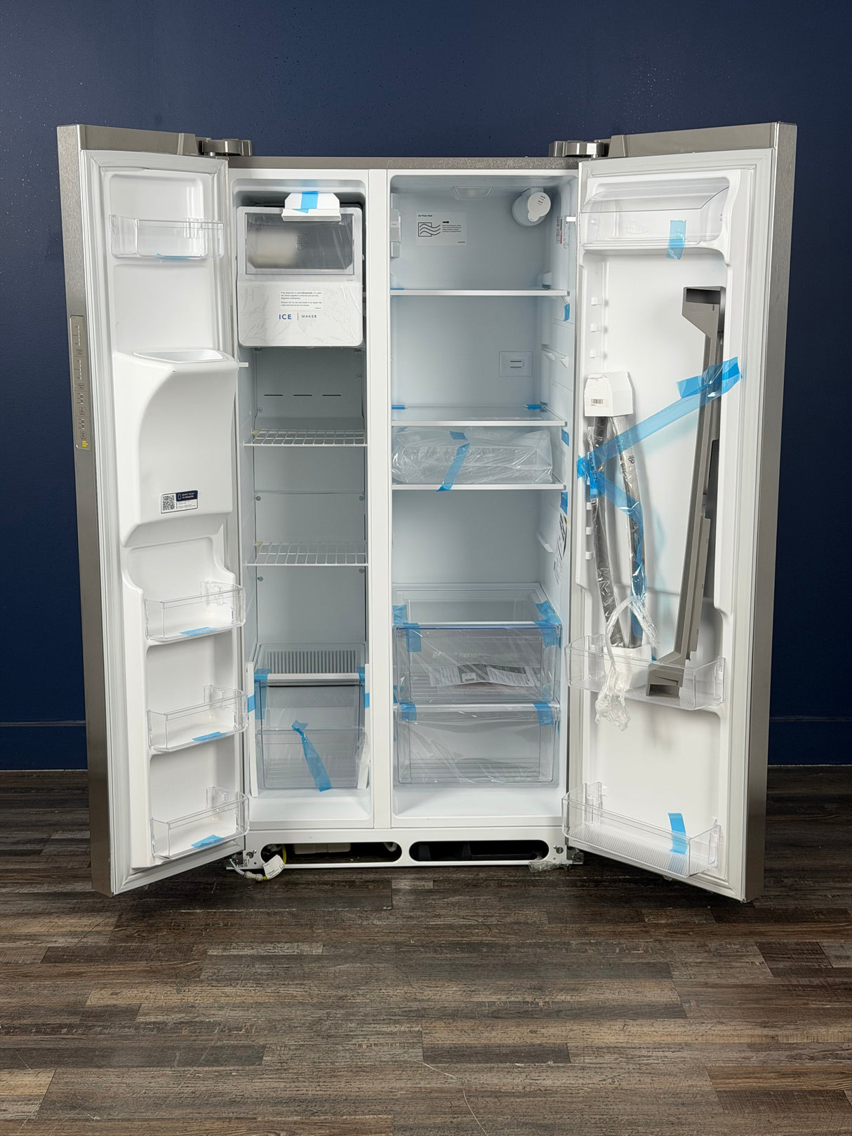Frigidaire - 36 in. 26 cu. ft. Standard Depth Side by Side Refrigerator in Stainless Steel