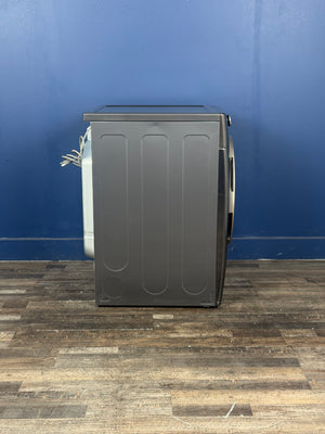 LG - 7.4 Cu. Ft. Vented SMART Stackable Gas Dryer in Black Steel with TurboSteam and Sensor Dry Technology