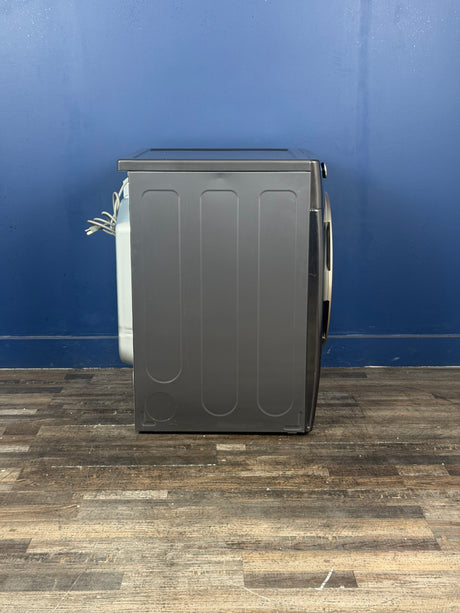 LG - 7.4 Cu. Ft. Vented SMART Stackable Gas Dryer in Black Steel with TurboSteam and Sensor Dry Technology