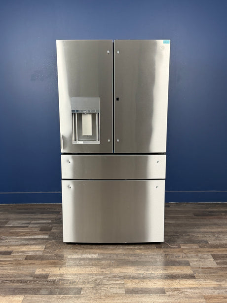 GE Profile - Profile 27.9 cu. ft. Smart 4-Door French Door Refrigerator with Door-in-Door in Fingerprint Resistant Stainless Steel