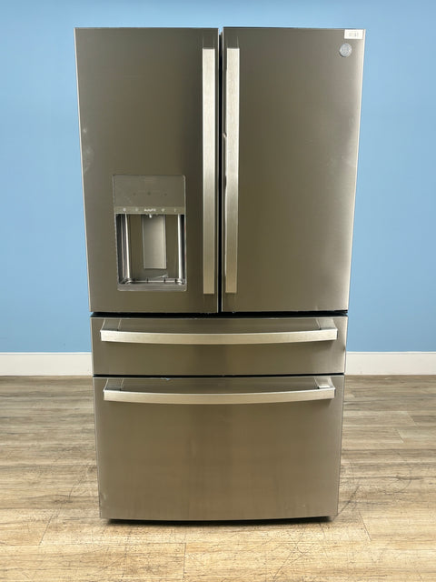 GE Profile - 27.9 cu. ft. Smart 4-Door French Door Refrigerator with Door-in-Door in Fingerprint Resistant Stainless Steel