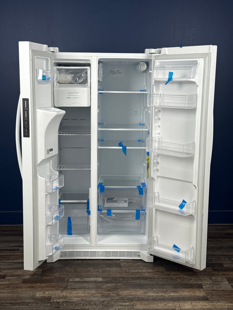 Frigidaire - 36 in. 26 cu. ft. Standard Depth Side by Side Refrigerator in White