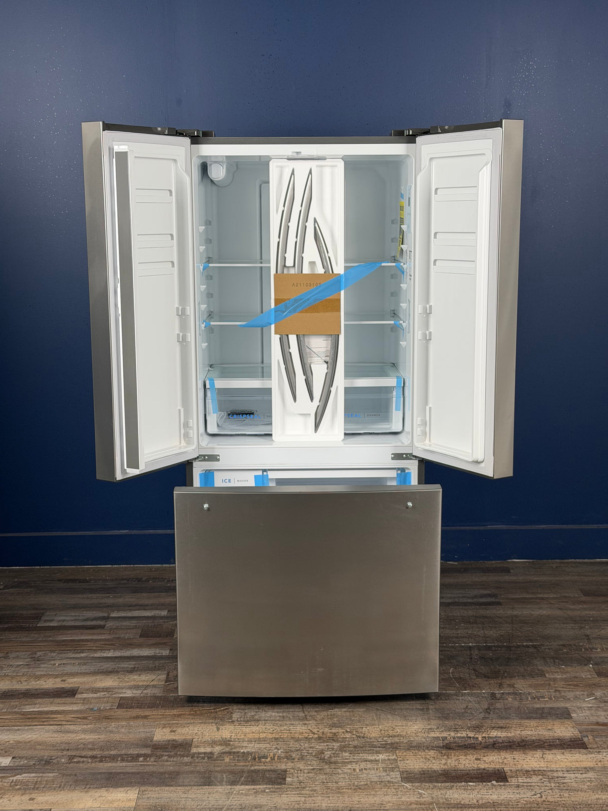 Frigidaire - 31.5 in. 18 cu. ft. Counter Depth French Door Refrigerator in Fingerprint-Resistant Stainless Look