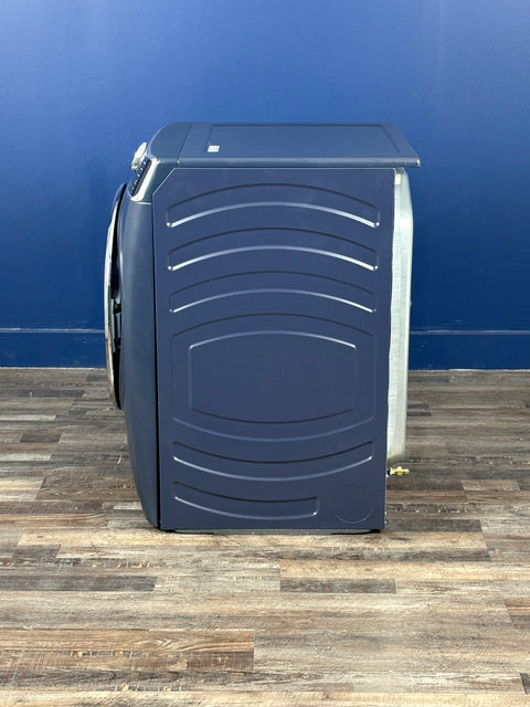 GE Profile - Profile 7.8 cu. ft. vented Gas Dryer in Sapphire Blue with Steam and Sanitize Cycle, ENERGY STAR