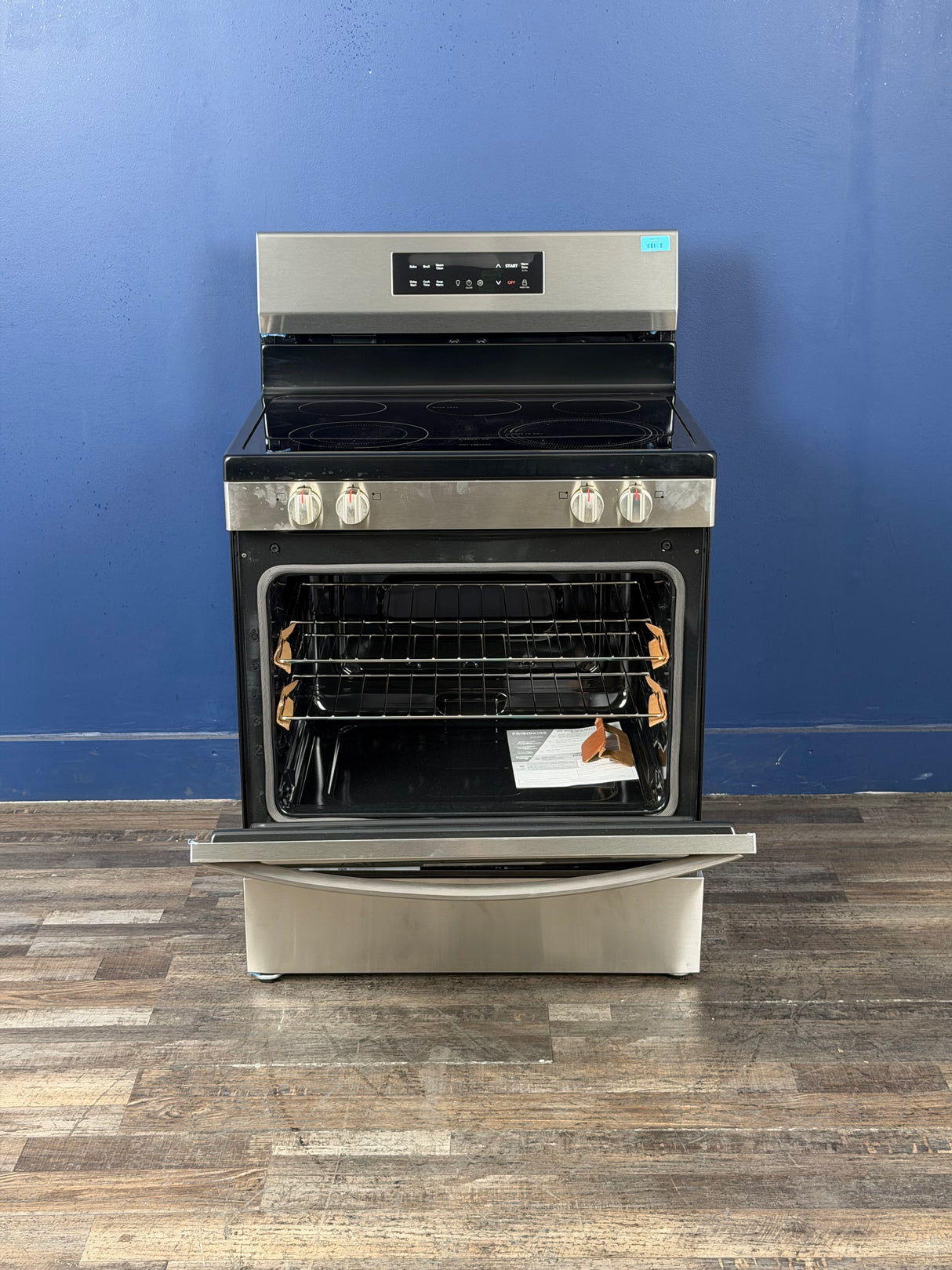 Frigidaire - 30 in. 5 Element Freestanding Electric Range in Stainless Steel with EvenTemp and Steam Clean