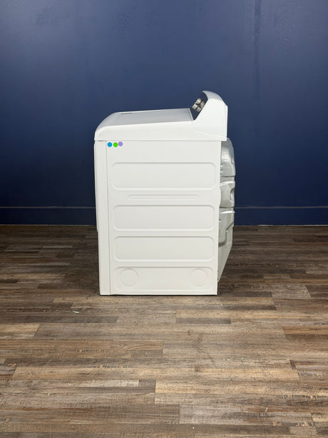 GE - Profile 7.4 cu.ft. Smart Gas Dryer in White with Sanitize Cycle and Sensor Dry, ENERGY STAR
