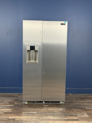 Frigidaire - Professional 36 in. 22.3 cu. ft. Counter Depth Side-by-Side Refrigerator in Smudge-Proof Stainless Steel