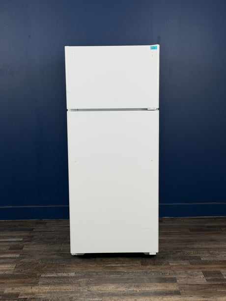 GE - 17.5 cu. ft. Top Freezer Refrigerator in White