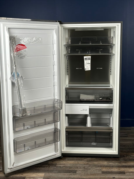 Frigidaire - Professional 19 cu. ft. Single Door Frost Free Upright Freezer in Smudge-Proof Stainless Steel, ENERGY STAR