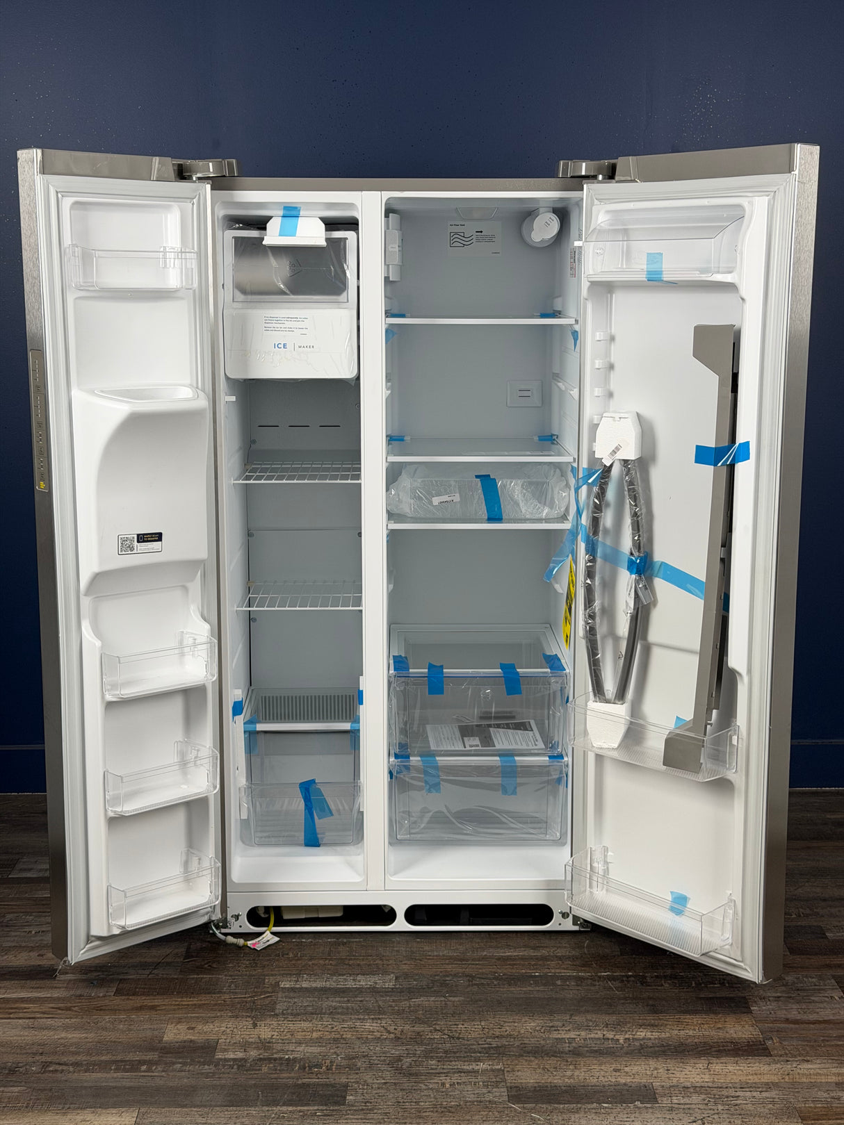 Frigidaire - 36 in. 26 cu. ft. Standard Depth Side by Side Refrigerator in Stainless Steel