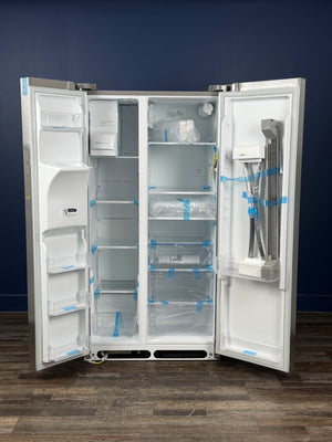 Frigidaire - 36.1 in. 22.3 cu. ft. Counter Depth Side-by-Side Refrigerator in Stainless Steel