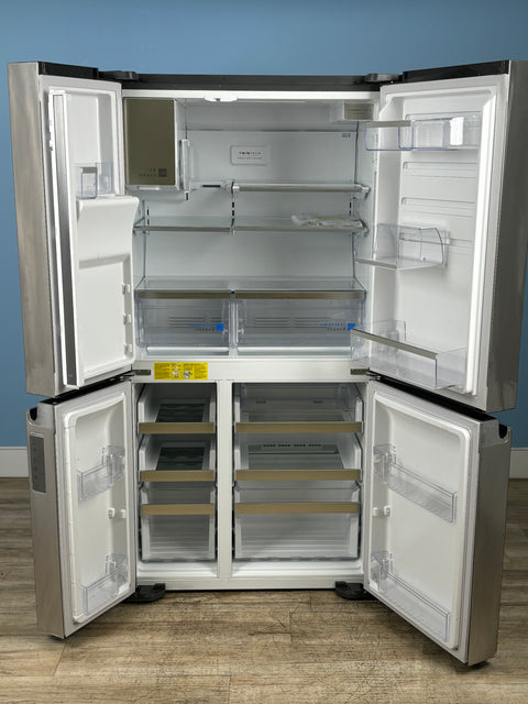 Frigidaire Gallery - 36 in. 22 cu. ft. Counter-Depth 4-Door Refrigerator in Smudge-Proof Stainless Steel, ENERGY STAR