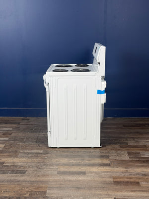 Frigidaire - 30 in. 4 Burner Free-Standing Electric Range in White with Even Baking Technology