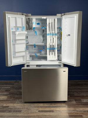 Frigidaire - Gallery 36 in. 23 cu. ft. Counter Depth French Door Refrigerator in Smudge-Proof Stainless Steel with Dual Ice Maker