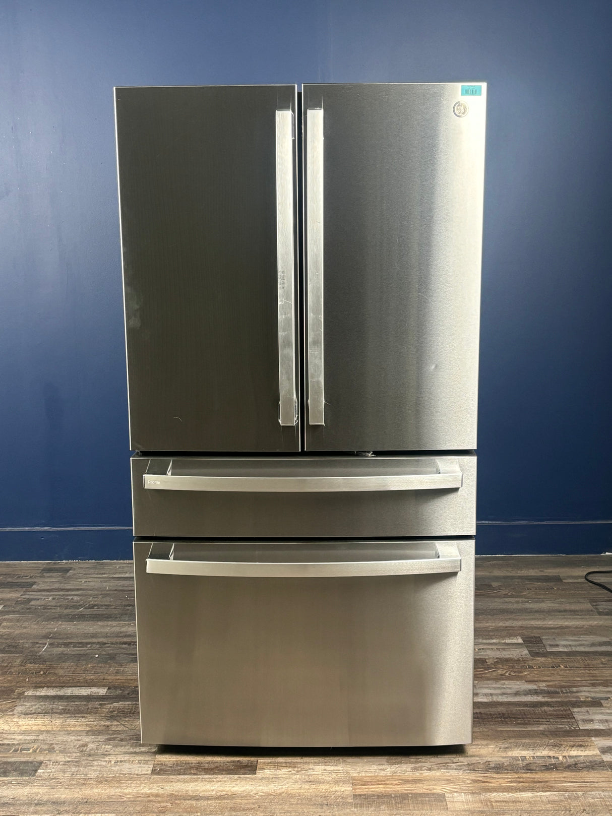 GE Profile - 36 in 23.2 cu. ft. Counter-Depth Fingerprint Resistant 4-Door French-Door Refrigerator w/ Dual-Dispense AutoFill Pitcher