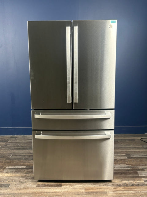 GE Profile - 36 in 23.2 cu. ft. Counter-Depth Fingerprint Resistant 4-Door French-Door Refrigerator w/ Dual-Dispense AutoFill Pitcher