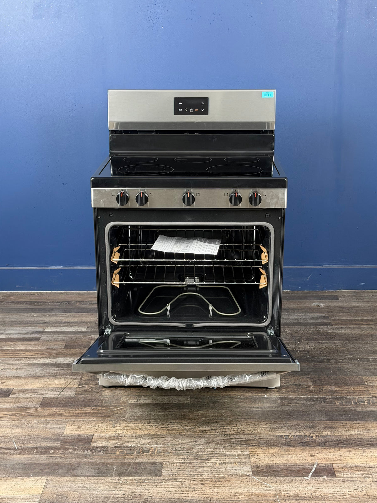 Frigidaire - 30 in. 5 Element Freestanding Electric Range in Stainless Steel with Dual Expandable Element and Quick Boil