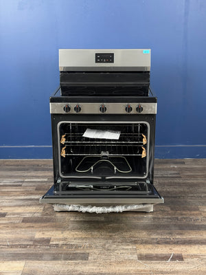 Frigidaire - 30 in. 5 Element Freestanding Electric Range in Stainless Steel with Dual Expandable Element and Quick Boil