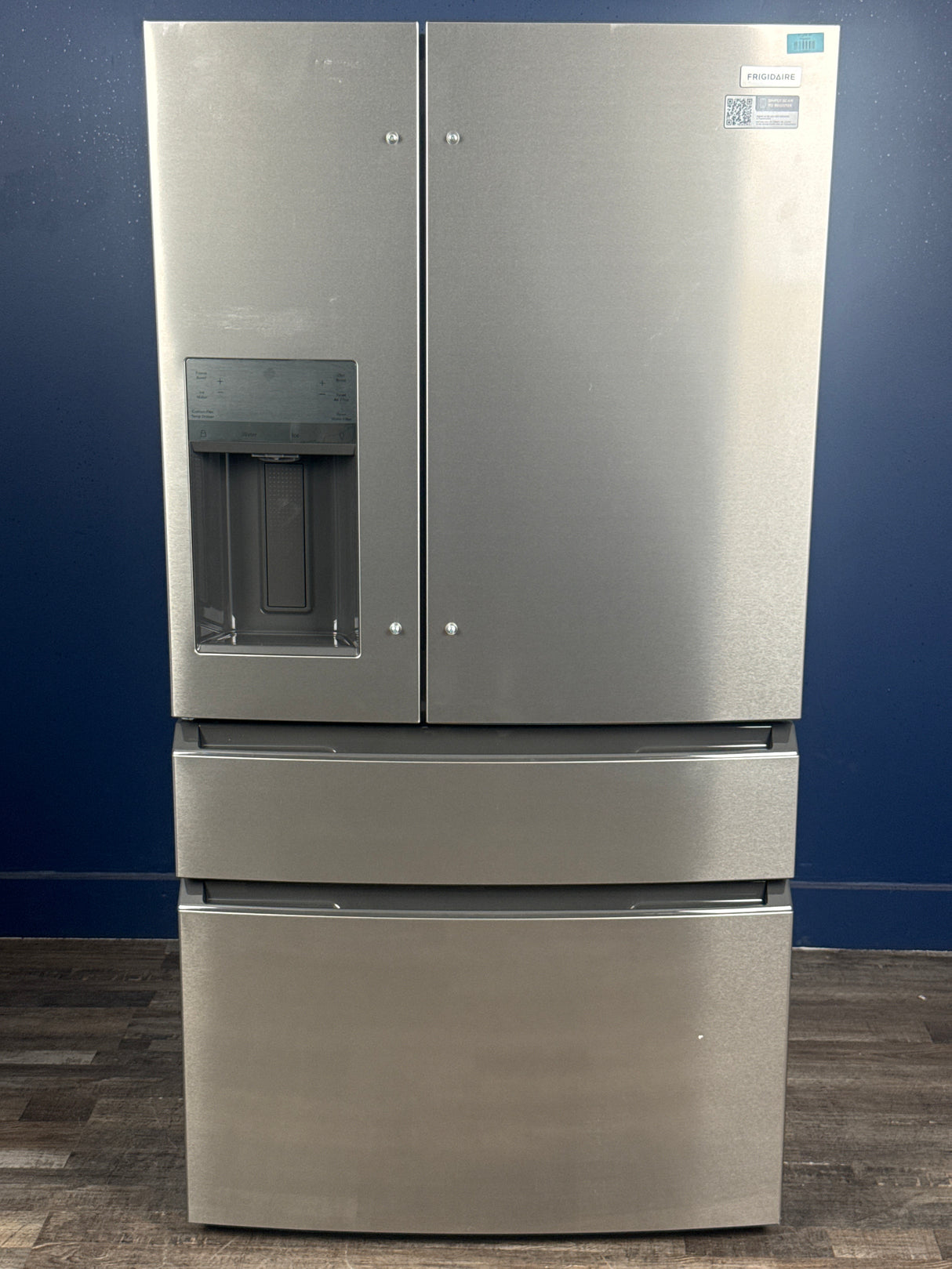 Frigidaire - 36 in. 26 cu. ft. Standard-Depth 4-Door French Door Refrigerator in Fingerprint-Resistant Stainless Steel Look