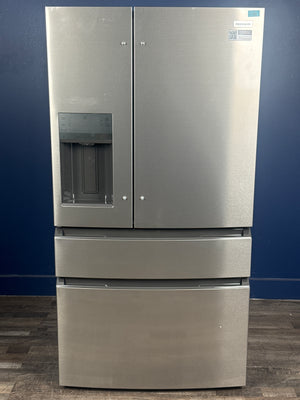 Frigidaire - 36 in. 26 cu. ft. Standard-Depth 4-Door French Door Refrigerator in Fingerprint-Resistant Stainless Steel Look