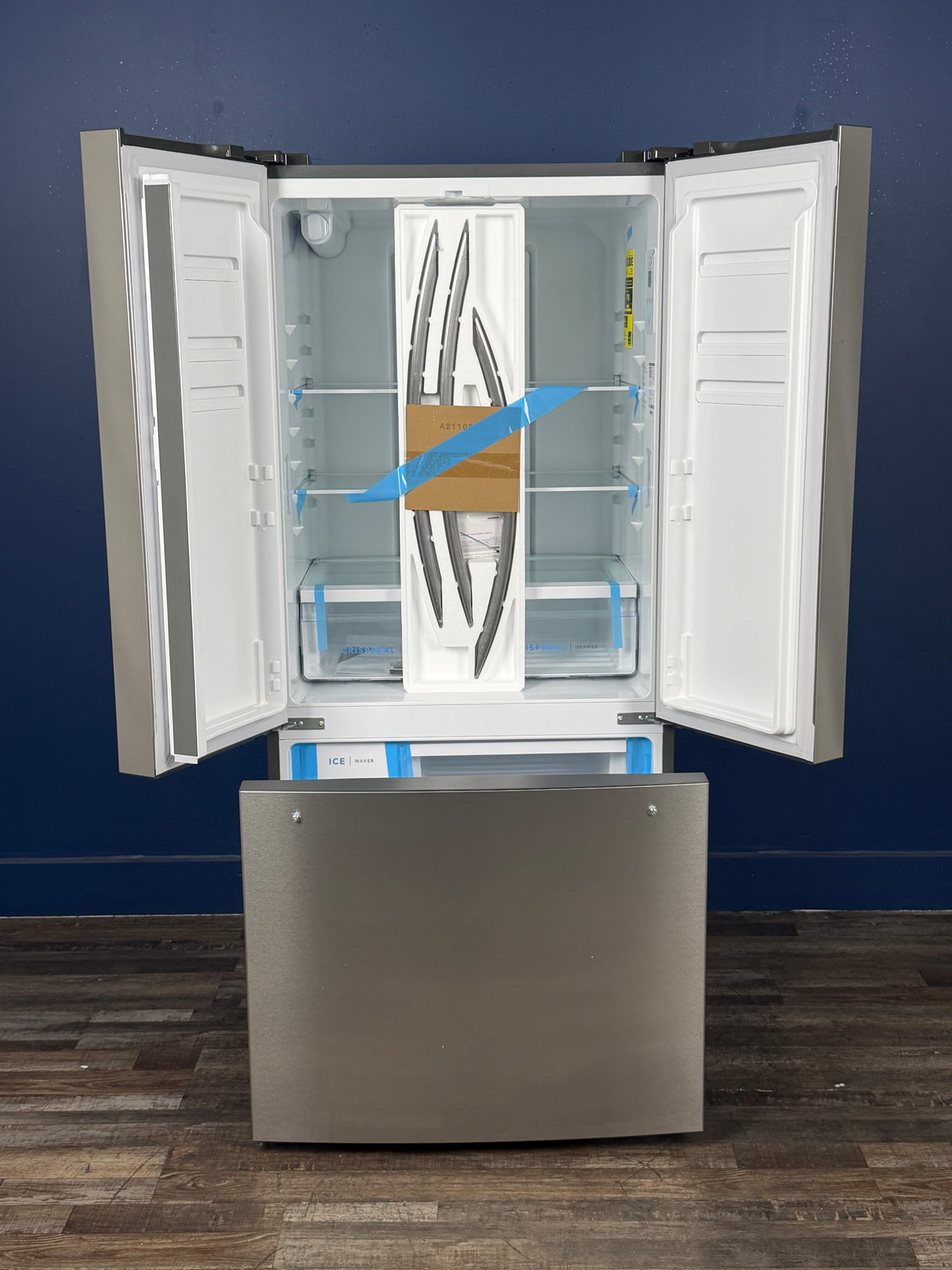 Frigidaire - 31.5 in. 18 cu. ft. Counter Depth French Door Refrigerator in Fingerprint-Resistant Stainless Look