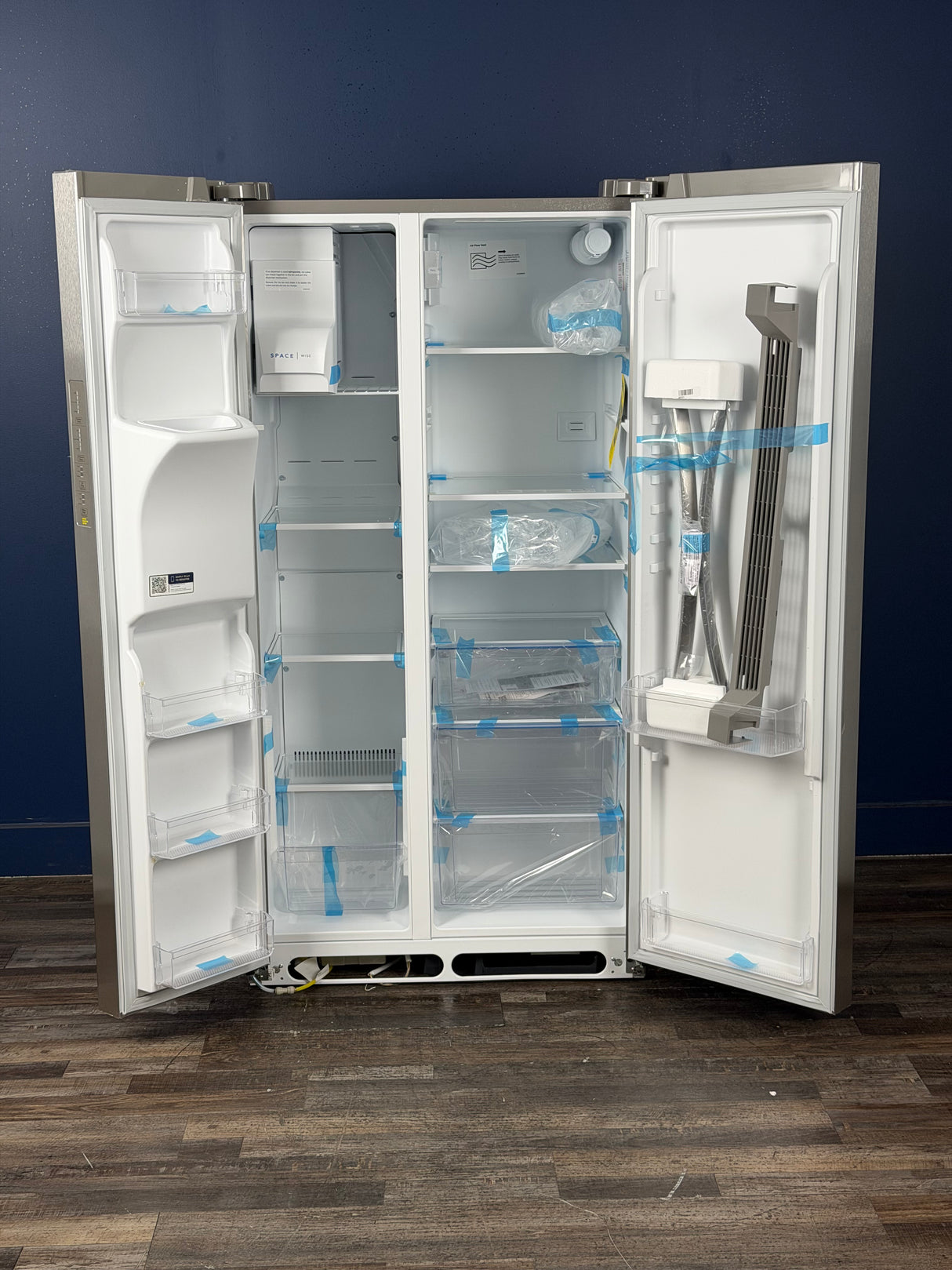 Frigidaire - 36.1 in. 22.3 cu. ft. Counter Depth Side-by-Side Refrigerator in Stainless Steel