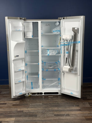 Frigidaire - 36.1 in. 22.3 cu. ft. Counter Depth Side-by-Side Refrigerator in Stainless Steel