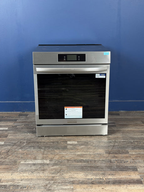 Frigidaire - Gallery 30 in 6.2 cu.ft. 5 Burner Element Slide-In Induction Range w/ Total Convection & Air Fry , SmudgeProof Stainless