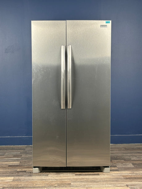 Frigidaire - Gallery 36 in. 26 cu. ft. Standard Depth Side-by-Side Refrigerator in Stainless Steel with Internal Water Dispenser