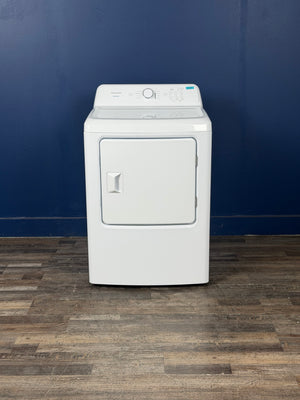 Frigidaire - 7 cu.ft.VentedFront Load Electric Dryer in White with 8 Dry Cycles and Reversible Door