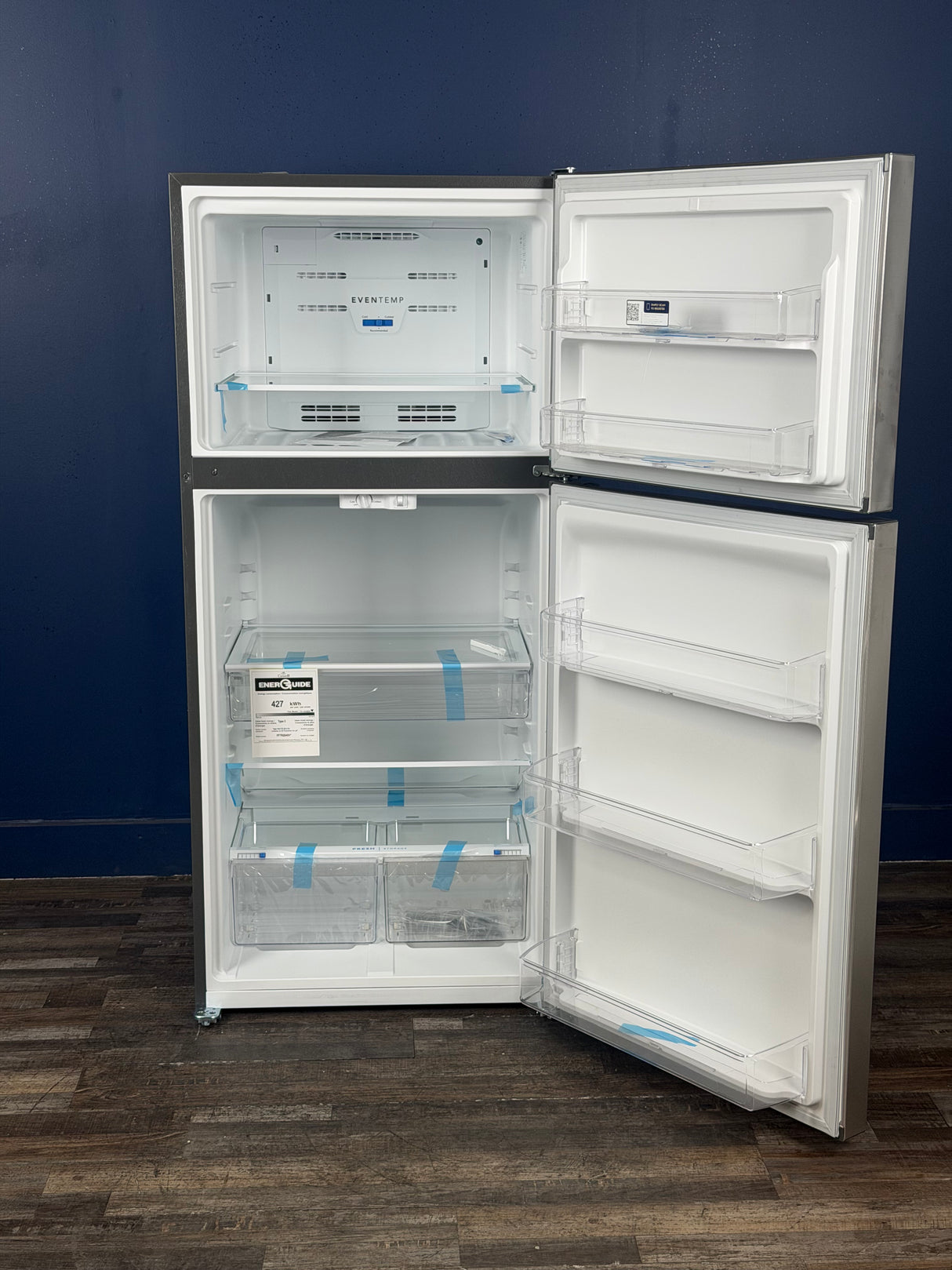 Frigidaire - 30 in. 20 cu. ft. Garage Ready Top Freezer Refrigerator in Stainless Steel