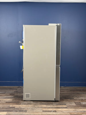 LG - 27 cu. ft. Side-By-Side Refrigerator with Instaview Glass, Craft Ice, and Recessed Handles in PrintProof Stainless Steel