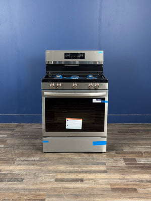Frigidaire - Gallery 30 in. 5 Burner Freestanding Gas Range in Stainless Steel with True Convection and Air Fry