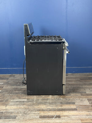 LG - 6.3 cu. ft. Smart True Convection InstaView Gas Range Single Oven with Air Fry in Printproof Stainless Steel