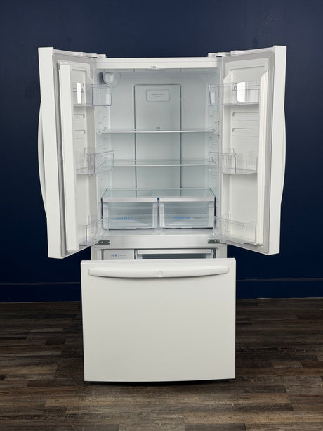 Frigidaire - 31.5 in. 18 cu. ft. Counter-Depth French Door Refrigerator in White with CrispSeal crispers