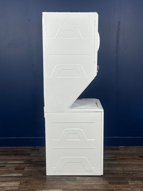 GE - 2.3 cu. ft. Washer 4.4 cu. ft. Electric Dryer Combo in White