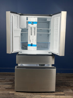 Frigidaire - 36 in. 26 cu. ft. Standard-Depth 4-Door French Door Refrigerator in Fingerprint-Resistant Stainless Steel Look