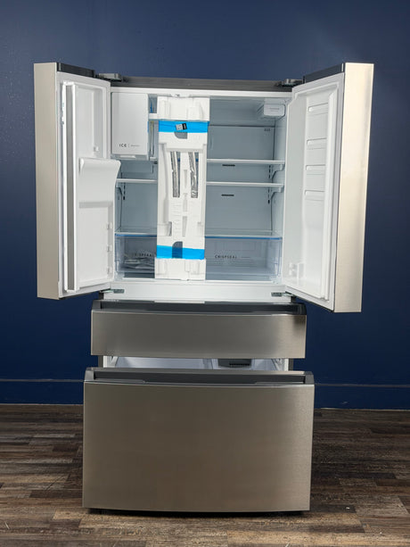 Frigidaire - 36 in. 26 cu. ft. Standard-Depth 4-Door French Door Refrigerator in Fingerprint-Resistant Stainless Steel Look